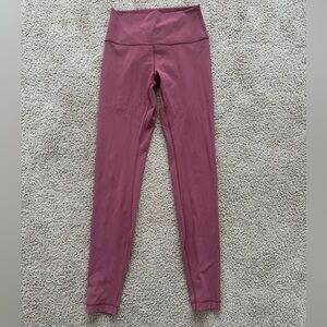 Lululemon 28” Wunder Under LW5ANDS Size 6, mauve pink